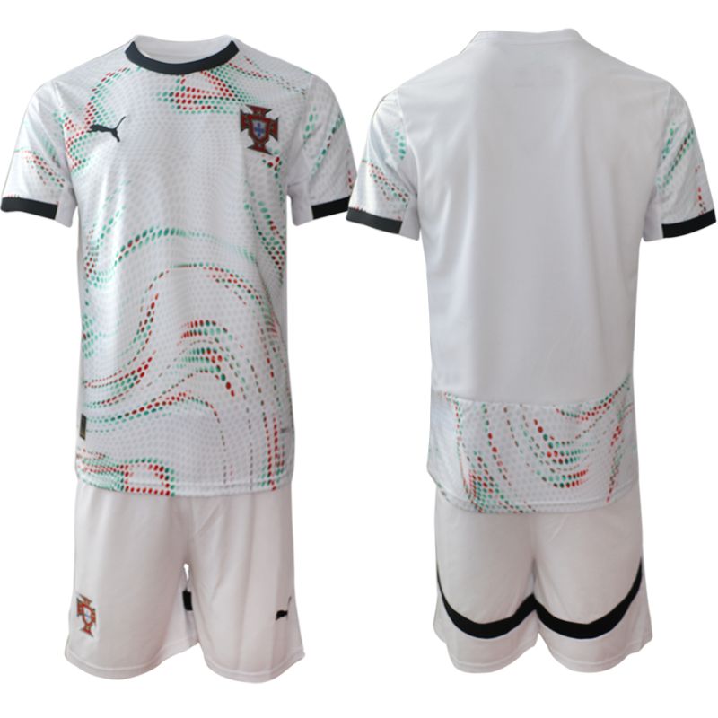 Men 2025-2026 Season Portugal away White Blank Soccer Jersey->portugal jersey->Soccer Country Jersey